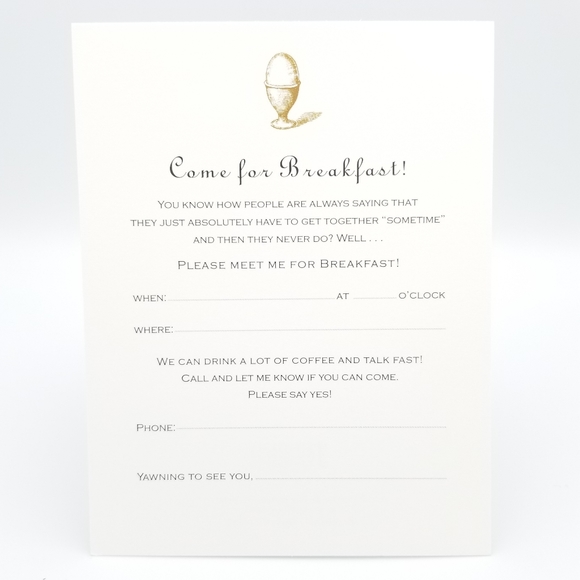 Studio Z Other - COME FOR BREAKFAST!  Invitations by Studio Z